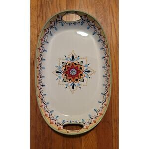 Vida Eva Mendes Ceramic Tray Espana Catalina Hand Painted Decorative Serving
